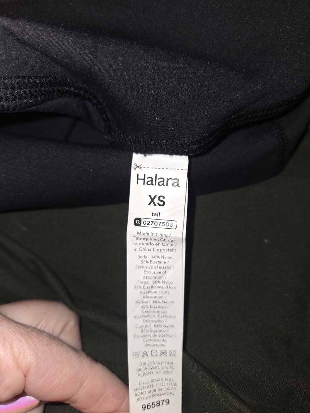 Halara UltraSculpt BLK Scrunch Butt Lift Tummy Control Bootcut Leggings XS Tall - Picture 6 of 7